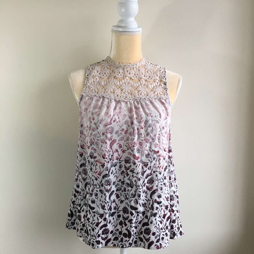 NWOT Maurice’s Lace & Ombré Top